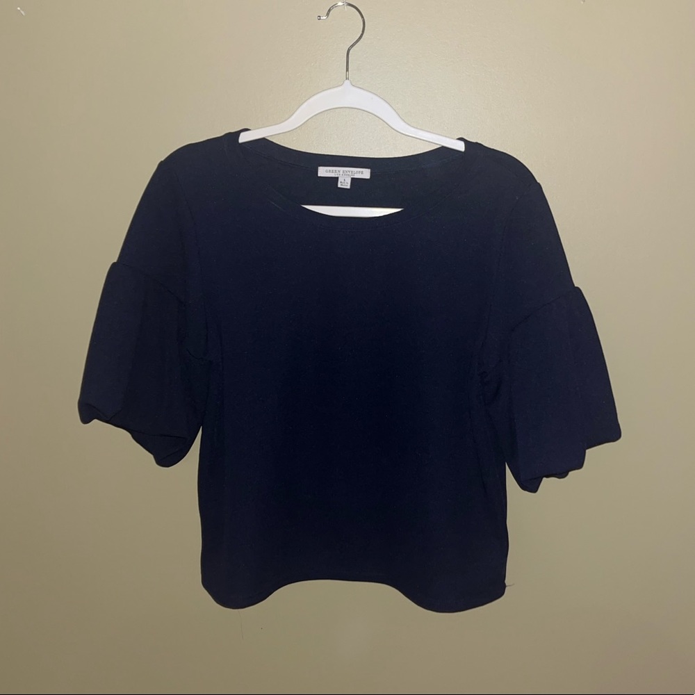 Women’s Green Envelope Blouse